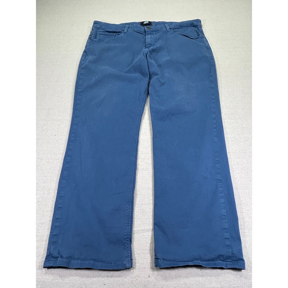 Paige Men's 38 Blue USA‎ Made NORMANDIE Performance Stretch Dress Pants/Jeans